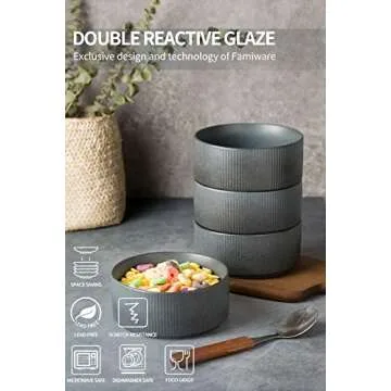 Famiware Dinnerware Set, 18-Piece Stoneware Design