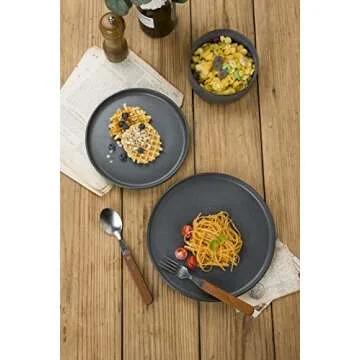 Famiware Dinnerware Set, 18-Piece Stoneware Design