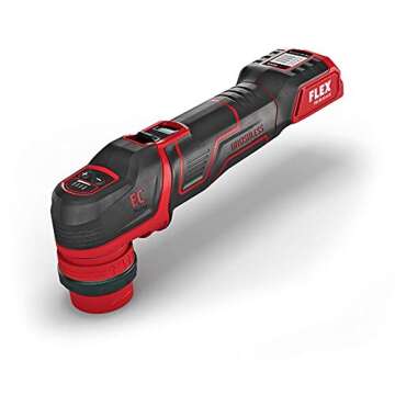 The Clean Garage FLEX PXE 80 12.0 Set - Cordless Mini Nano Polisher Kit 2 Batteries