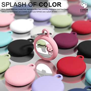 oakxco Airtag Keychain Waterproof Silicone Holder