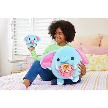 ZURU Snackles (Mentos Hippo Super Sized 14 inch Plush by ZURU, Ultra Soft Plush, Collectible Plush with Real Licensed Brands, Stuffed Animal