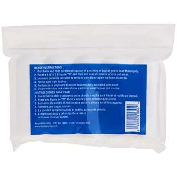 FoamPRO 163-P, 165-5 | 4” Fine Finish Foam Roller Refills (5 Pack) | Foam Paint Roller Covers | Home Painting Supplies & Paint Tools