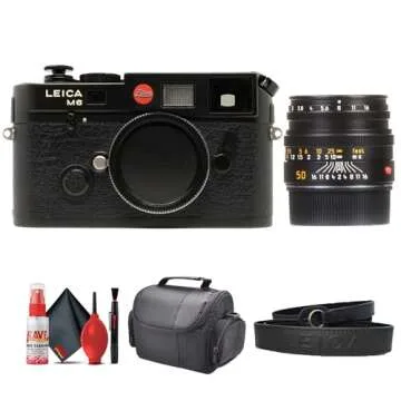 Leica M6 Rangefinder 35mm Fully Mechanical Operation Camera (10557) Summicron-M 50mm f/2 Lens + Bag + Cleaning Kit
