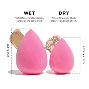 AOA Studio Latex-Free Makeup Sponge Set of 6 HD Blenders