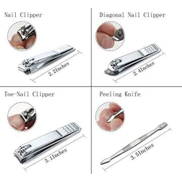 Manicure Set Professional Nail Clippers Kit Pedicure Care Tools- Stainless Steel Grooming Kit 12Pcs for Travel or Home (Rose Gold)