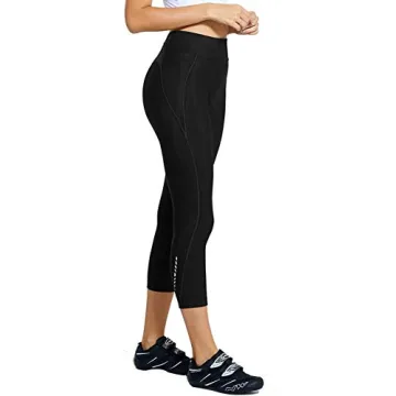 BALEAF Women's Cycling Pants with 3D Padding and Zipper