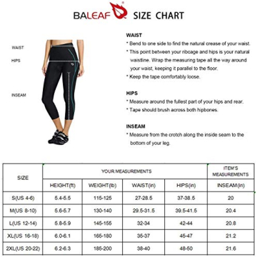 BALEAF Women's Cycling Pants with 3D Padding and Zipper