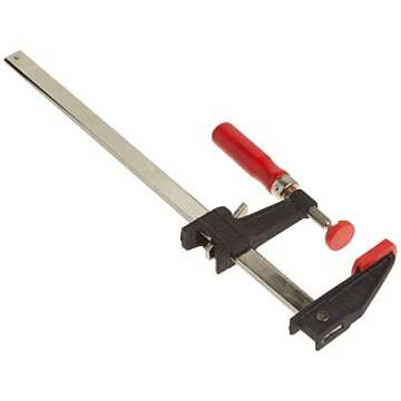 Bessey Clutch Style Bar Clamps - 12 In 600 lb - GSCC2.512- Woodworking Clamps with Ergonomic Handle,...
