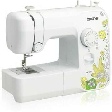 Brother SM1704 Sewing Machine, 7.6" x 17.25" x 13.8", White