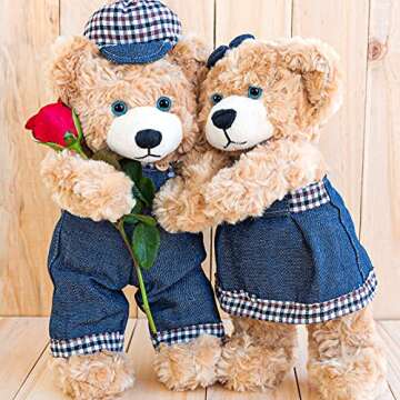 WILLBOND 56 Pcs Large Safety Eyes Stuffed Animal Eyes Plastic 16-30 mm Craft Crochet Eyes for DIY of Puppet Bear Doll Making, 6 Sizes