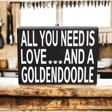 Goldendoodle Mom Gift - Heartfelt Wooden Sign