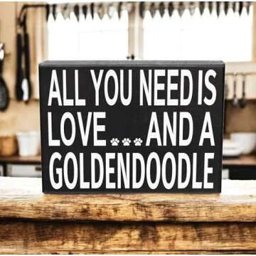 Goldendoodle Mom Gift - Heartfelt Wooden Sign