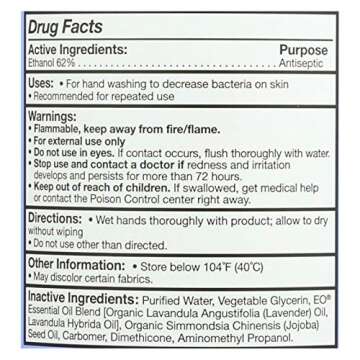 EO Hand Sanitizer Gel, 32 Ounce (Pack of 1), French Lavender, Organic Plant-Based, Botanical Extracts