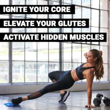 BODi Strength Slides with Booties - Enhance Core & Glute Workouts, Compact Core Sliders for Home Gym Ab Exercise Equipment, Full-Body Workout Accessories, 2 Strength Slides + 2 Booties