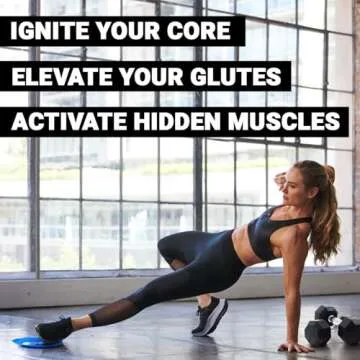 BODi Strength Slides with Booties - Enhance Core & Glute Workouts, Compact Core Sliders for Home Gym Ab Exercise Equipment, Full-Body Workout Accessories, 2 Strength Slides + 2 Booties