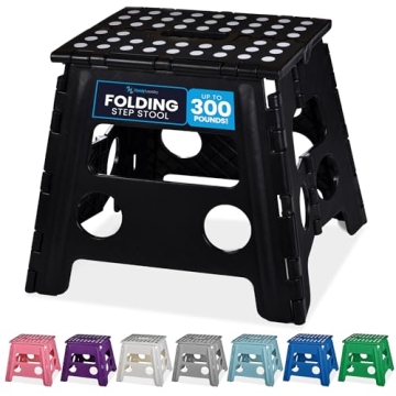 Handy Laundry Folding Lightweight Step Stool is Sturdy Enough to Support Adults and Safe Enough for ...