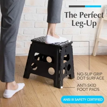 Handy Lightweight Folding Step Stool for Adults and Kids
