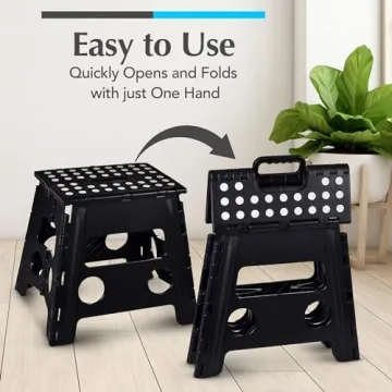 Handy Lightweight Folding Step Stool for Adults and Kids