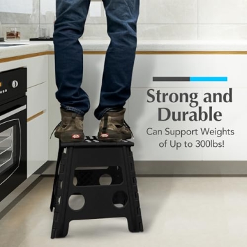 Handy Lightweight Folding Step Stool for Adults and Kids