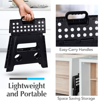 Handy Lightweight Folding Step Stool for Adults and Kids