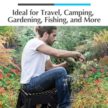 Handy Lightweight Folding Step Stool for Adults and Kids