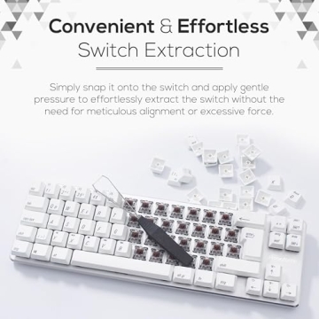 Qisan Keycap Puller Stainless Steel for Mechanical Keyboards