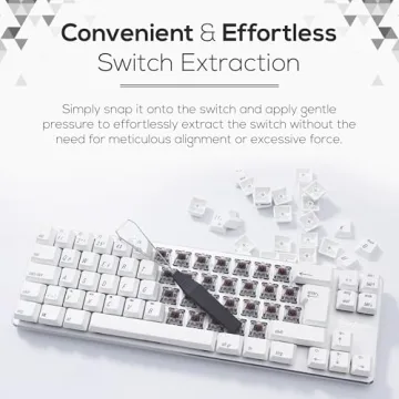 Qisan Keycap Puller Stainless Steel for Mechanical Keyboards