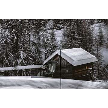 Ashman Shepherd's Hooks 35 Inch (12 Pack), Black, Made of Premium Metal for Hanging Solar Lights, Bird Feeders, Mason Jars, Christmas Lights, Lanterns, Garden Stakes and Wedding Décor.