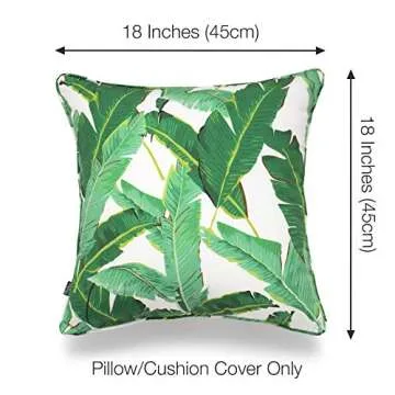Hofdeco Tropical Indoor Outdoor Pillow Covers Set of 2
