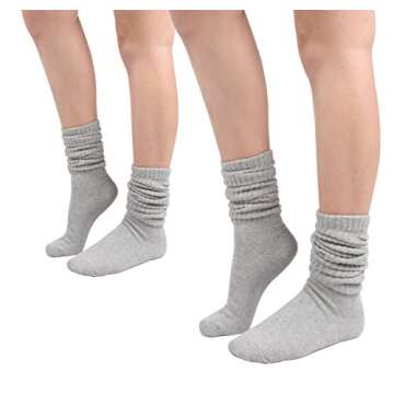 STYLEGAGA Women's Fall Winter Slouch Knit Socks Slouchy Socks Women Scrunch Socks Women Scrunchie So...