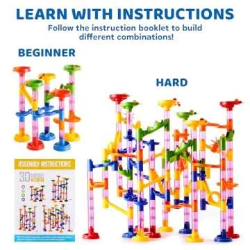 JOYIN Marble Run Premium Set for STEM Learning| 196 Pcs