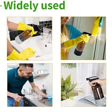 Byekok 16oz Glass Spray Bottles with Silicone Sleeve