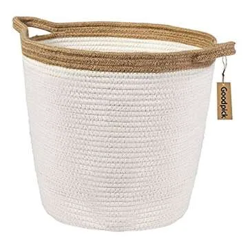 Stylish Goodpick Cotton Rope Storage Basket for Home Organization