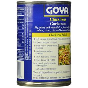 Goya Chick Peas, 6Count, 15.5 Oz