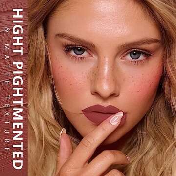 MAKI YIKA Brown Nude Lipstick for Women Color Stay Long Lasting Lipsticks, No Smudge Matte Liquid Li...