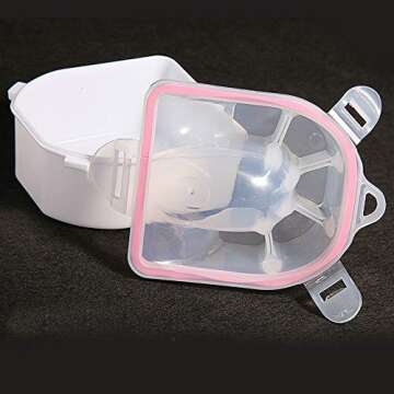 2pcs Nail Soaking Bowl Soak Off Bowl Manicure Bowl Nail Soaking Tray Soak Off Acrylic Nail Remover Dip Powder Removal Kit Nail Polish Remover Bowl Acetone Soak Off Bowl for Home Nail Salon Supplies