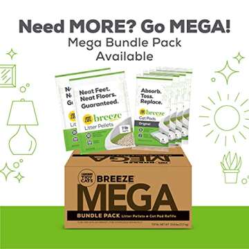 Purina Tidy Cats Non Clumping Litter System, Breeze XL All-in-One Odor Control & Easy Clean Multi Cat Box - 18 lb. Box
