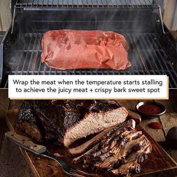 DIY CREW Pink Butcher Paper Roll - 18 Inch x 200 Feet – Food-Grade Peach Butcher Paper for Smoker,...