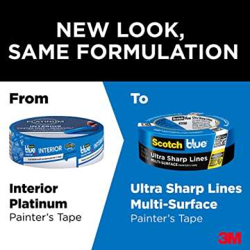 Scotch Painter's Tape 2098-36CC-XS ScotchBlue Original Painters Tape, 1.41" Width, Blue