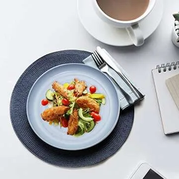 SHECIPIN Eco-Friendly Unbreakable Wheat Straw Plates 6 Pack