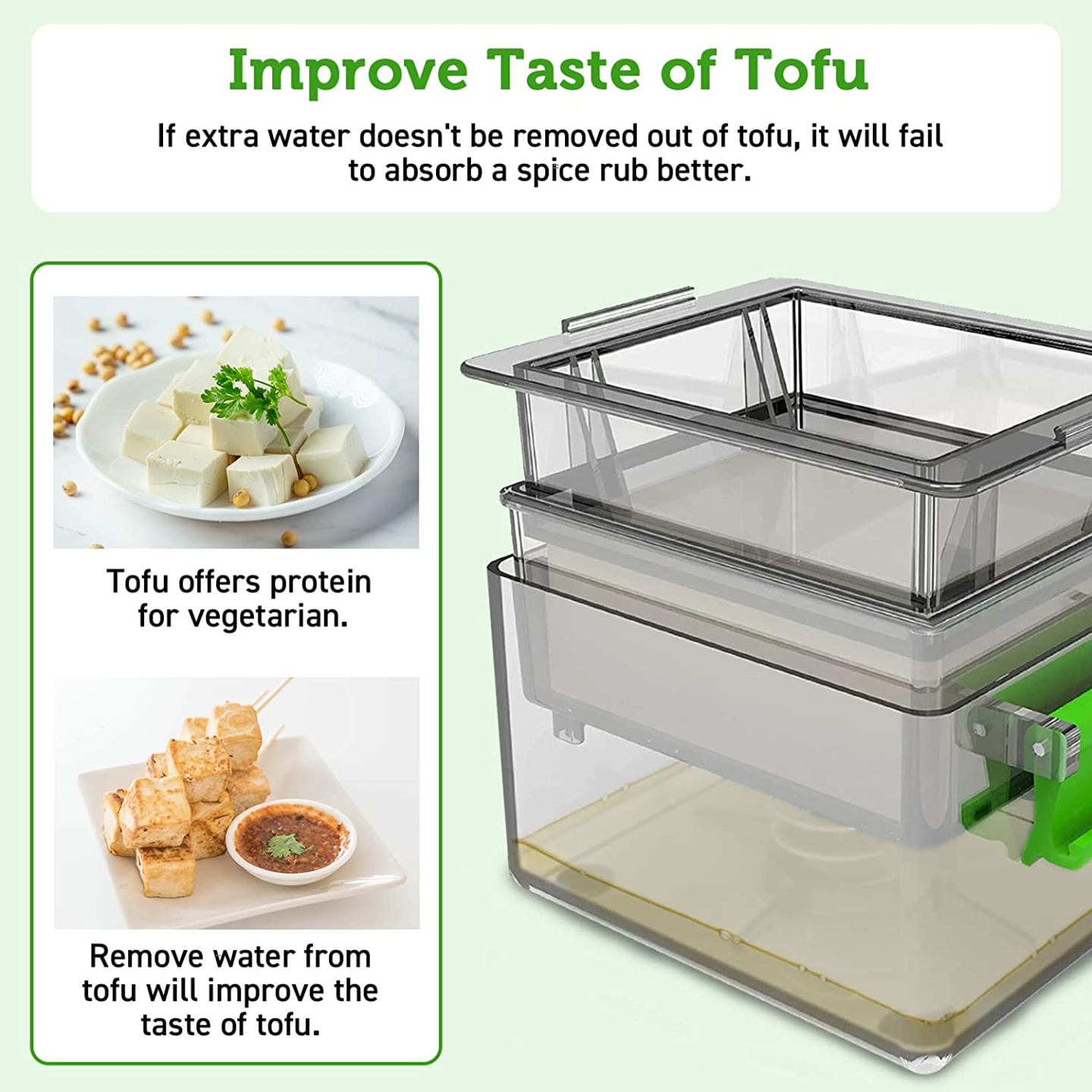 Tofu Press for Easily Removing Water - BPA Free