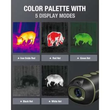 Teslong Thermal Monocular, 256x192 Thermal Imaging Monocular Handheld Infrared Scope, Weather-Resistant Vision Short Range for Hunting, Outdoor Camping, Travel