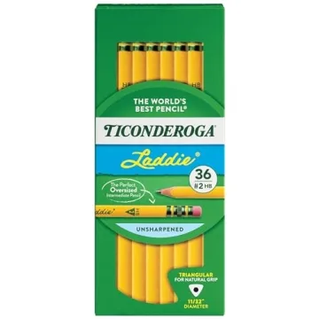 Ticonderoga® Tri-Write Pencils, Ergonomic, #2 HB, 36 Count