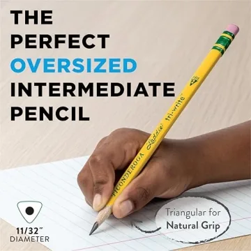 Ticonderoga Tri-Write Pencils, Ergonomic Design for All
