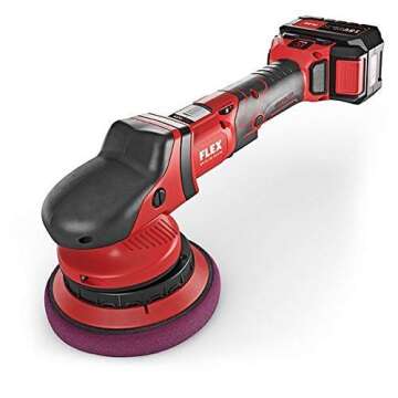 The Clean Garage Flex XFE 15 150 18.0-EC/5.0 | Cordless Random Orbital Polisher Kit | 2 Batteries
