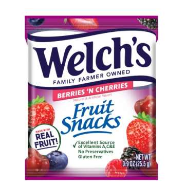 Welch's Berries 'n Cherries, 0.9 Oz, 40 Ct