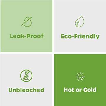 Comfy Package, 16 oz. Paper Food Containers With Vented Lids, To Go Hot Soup Bowls, Disposable Ice Cream Cups, Kraft - 50 Sets