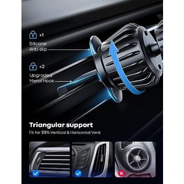 Lamicall MagSafe Car Mount with Super Strong Magnet Hold