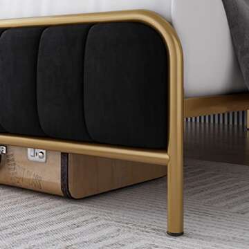 HITHOS Queen Size Bed Frame - Stylish and Sturdy Design