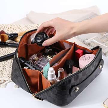 Stylish Large Capacity Travel Cosmetic Bag for Women